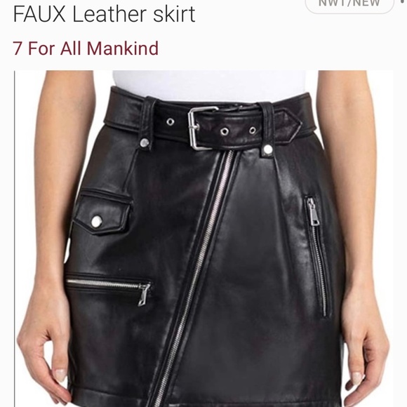 Faux leather skirt - Picture 1 of 3